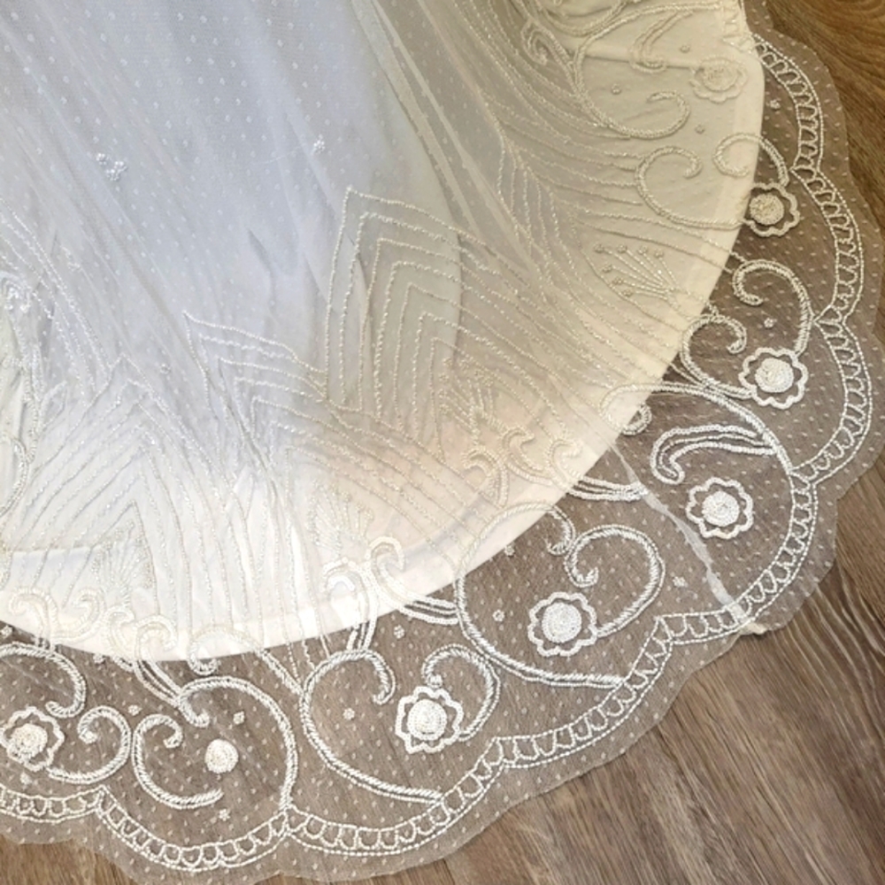 Lulus White Beaded Sequin Mermaid Maxi Dress - Picture 5 of 15